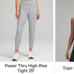 Lululemon power thru high rise leggings